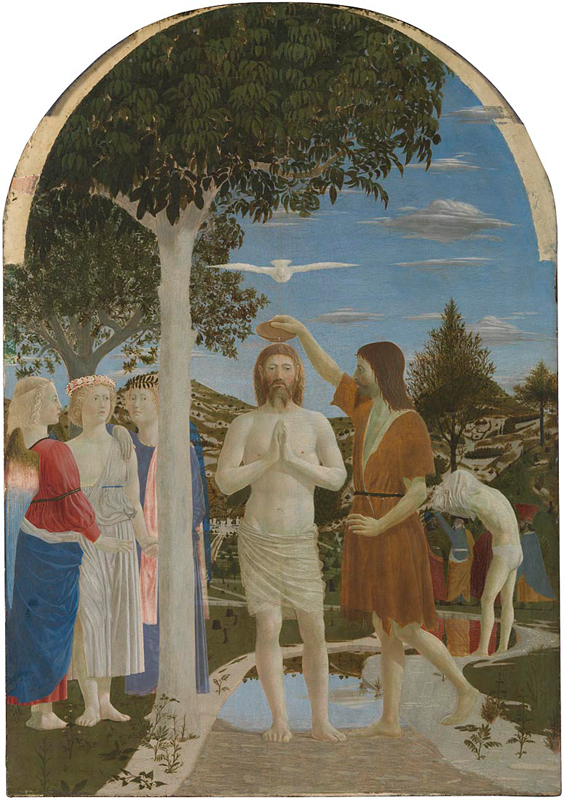 The Baptism of Christ by Pierro della Francesca